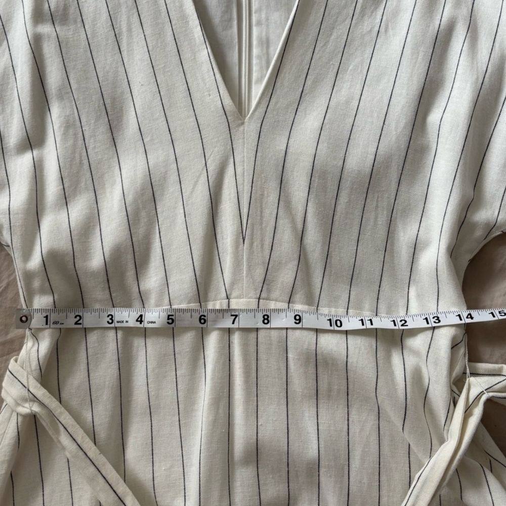Striped V-Neck Dress